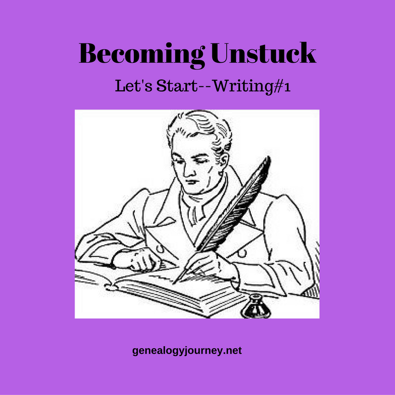 becoming unstuck when writing