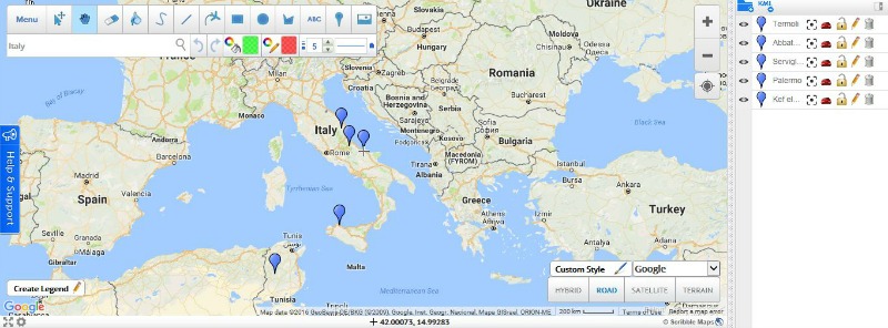 scribblemaps mapping military