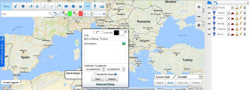 scribblemaps mapping military service