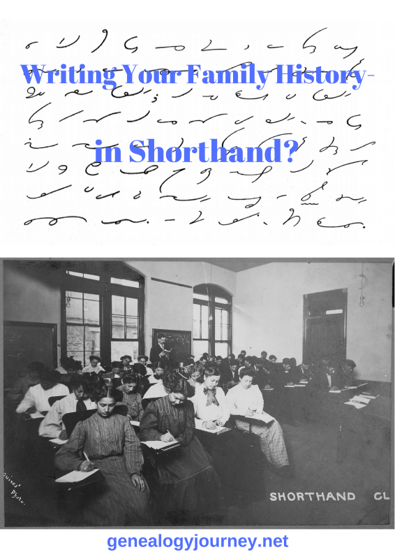 write your family history in shorthand