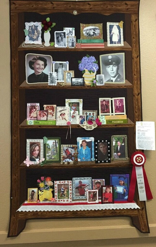 5 generation bookcase scrapbook memory quilt