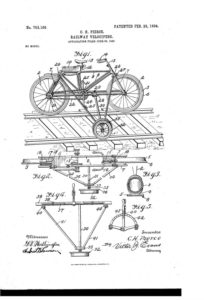 1904 railway velocipede patent