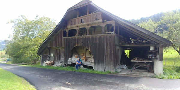 Zurcher homestead, built 1783, with Caitie Wickman